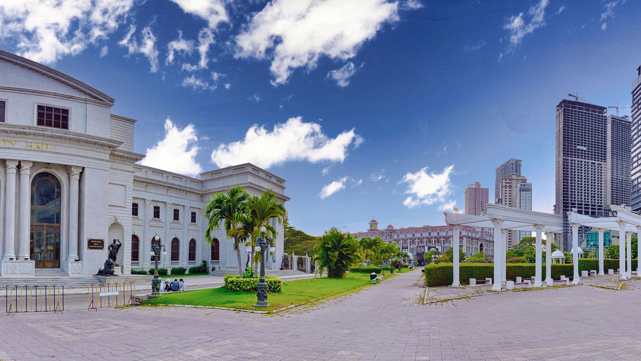 rosario city view on city buildings